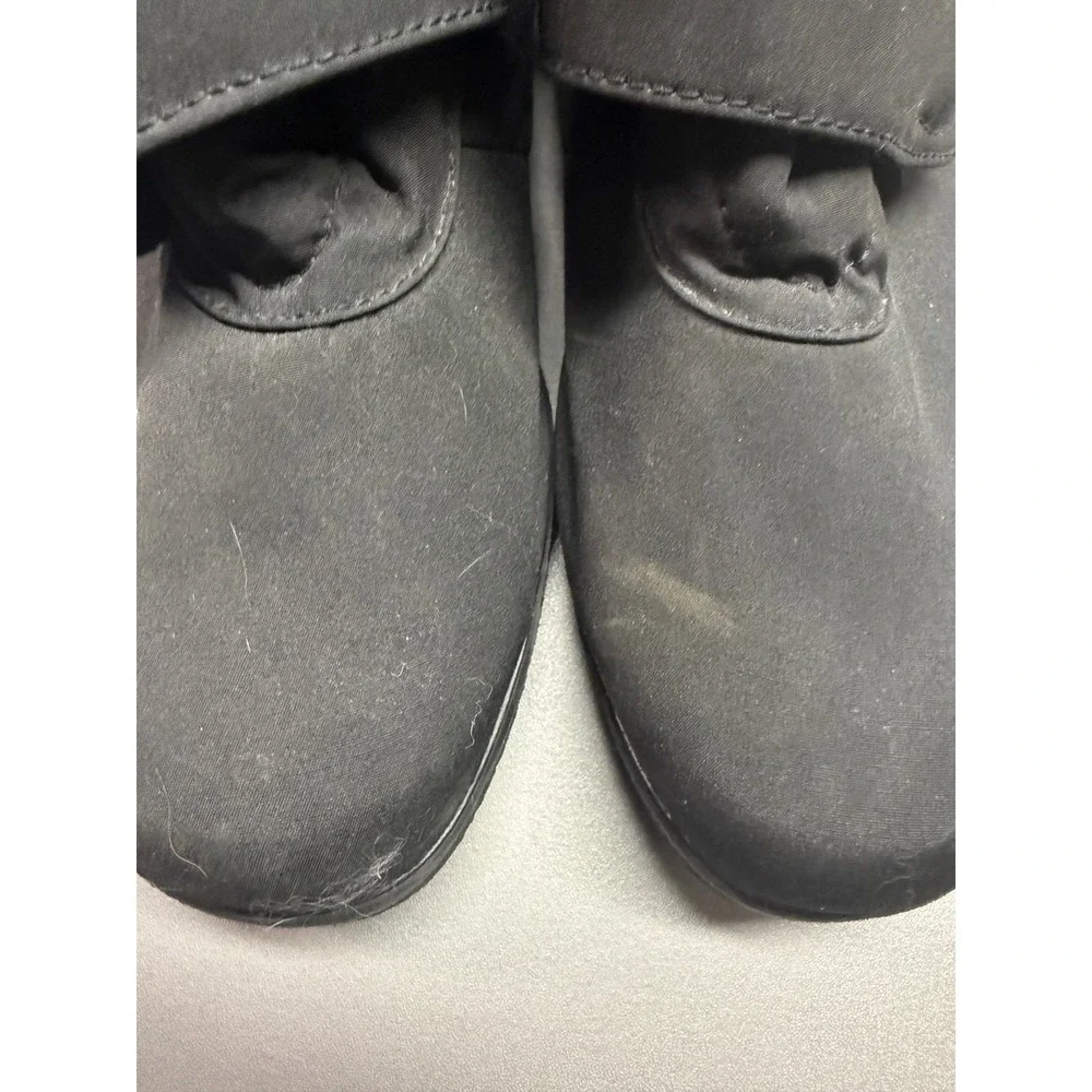 Toe Warmers Canada Mens Black Winter Boots Hook Loop Strap‎ Faux Fur Lined 12 2W